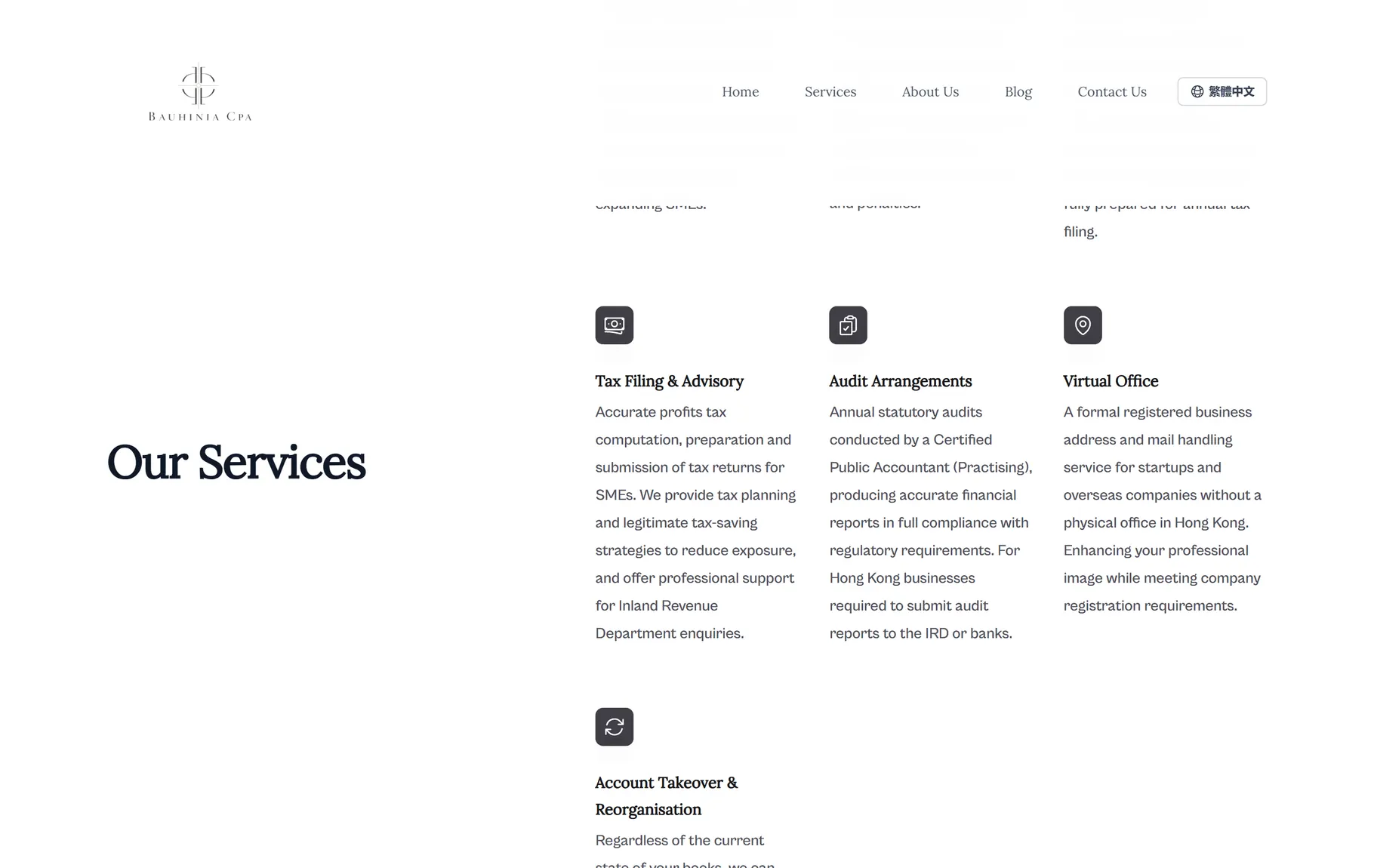 Seven services written as sentences instead of bullet soup. Each one says what actually happens. (/#service)