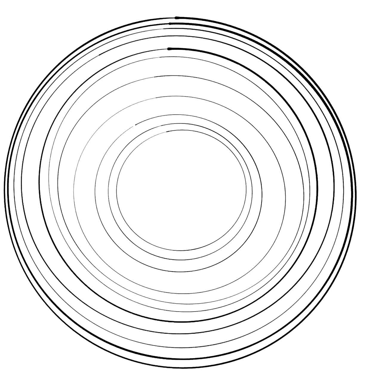 A hand-drawn record